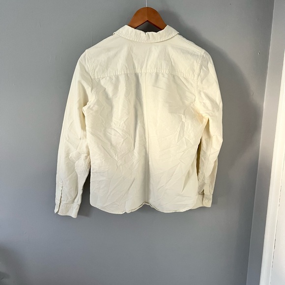 J Crew Pale Yellow Button Down Large - Picture 6 of 8